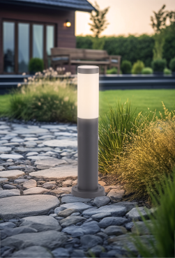 Century Italia Bamboo - poteau de jardin - Ø7,6 x 45 cm - IP54 - anthracite