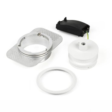 Faro - rosace encastrable - Ø 100 mm, Ø 90 mm dimension d’encastrement - blanc mat