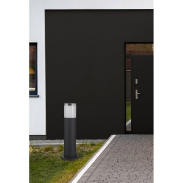 Nova Luce Noten - lampe de jardin - Ø 9 x 40 cm - 10W LED inclus - IP65 - noir sable