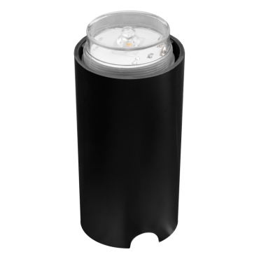 Century Italia Argo - spot au sol avec 4 fenêtres - Ø5,8 x 6,5 cm - 0,75W LED inclus - 3000K - IP67 - gris