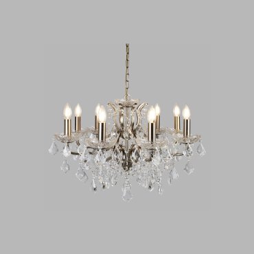 Searchlight Paris - lustre - Ø 70 x 135 cm - laiton antique