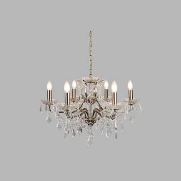 Searchlight Paris - lustre - Ø 70 x 135 cm - laiton antique