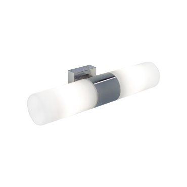 Nordlux Tangens - applique murale - 31 x 6 cm - IP44 - chrome et blanc opale