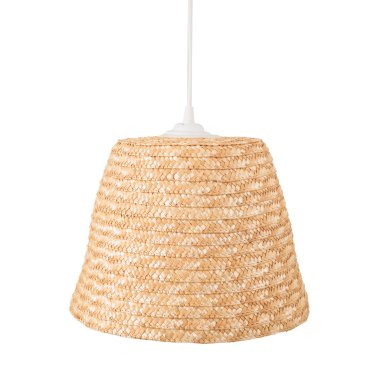 Maxlight Pot - lampe suspendue - Ø 30 x 165 cm - brun clair et blanc