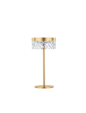 Nova Luce Bion - lampe de table - Ø 14,8 x 30 cm- 6W LED inclus - laiton doré