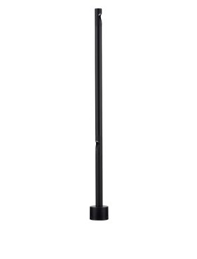 Nova Luce Luxor - lampe de jardin - Ø 8 x 90 cm - 8W LED inclus - IP65 - noir sablé