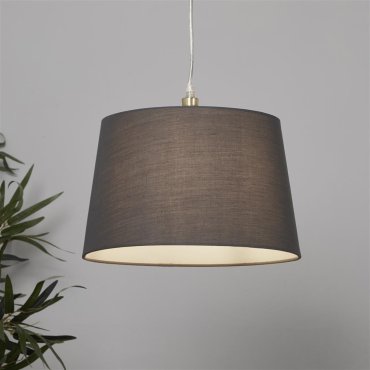 Abat-jour conique Clyde Searchlight - Ø 30 x 19 cm - charbon