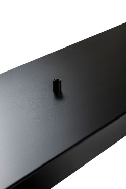 Perluci - rosace pour 5 points lumineux - 140 x 25 x 2,5 cm - noir