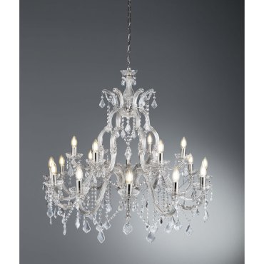 Searchlight Marie Therese - lustre - Ø 98 x 150 cm - chrome