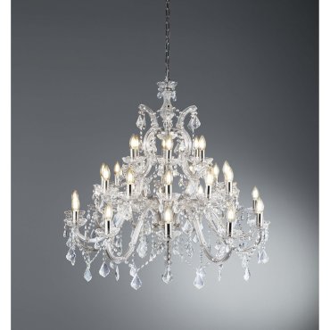 Searchlight Marie Therese - lustre - Ø 98 x 150 cm - chrome