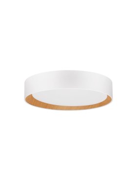 Nova Luce Stake - plafonnier - Ø 35 x 7 cm - 30W LED dimmable inclus - blanc sable