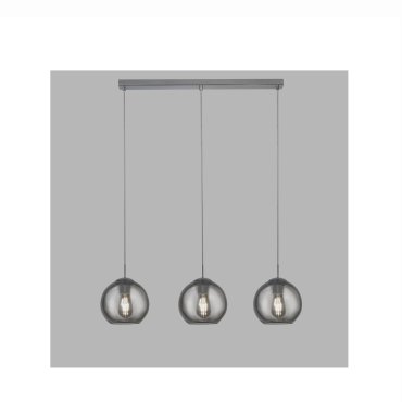 Searchlight Pendants - lampe suspendue - 80 x 20 x 150 cm - verre fumé et chrome