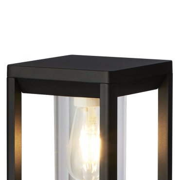 Searchlight Perth - lampe de jardin - 15 x 15 x 45 cm - IP44 - noir