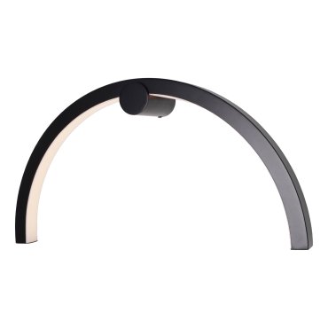 Maxlight Trio Arc - applique murale en saillie - 60 x 11 x 30 cm - 16W LED inclus - IP44 - noir
