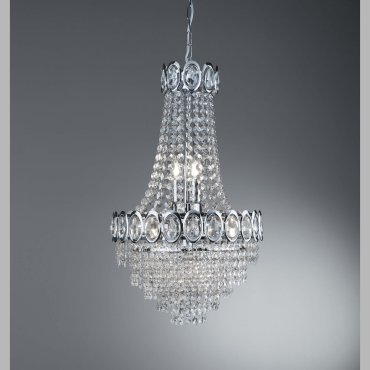 Searchlight Louis Philipe - lustre - Ø 38 x 128 cm - chrome