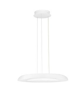 Nova Luce Epos - lampe suspendue - Ø 60 x 145 cm - 38W dimmable LED inclus - blanc sablé