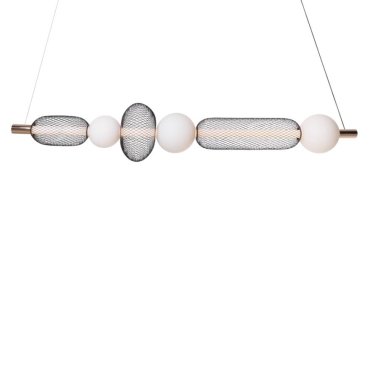 Maxlight Bora - lampe suspendue - 130 x 133 cm - 29W LED inclus - noir et or