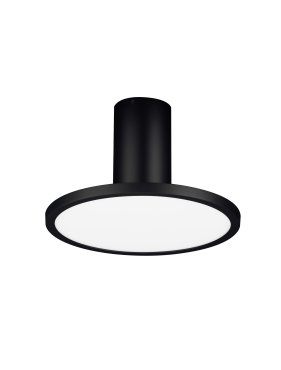 Nova Luce Ekei - plafonnier - Ø 20 x 21,4 cm - 14W LED inclus - noir sablé