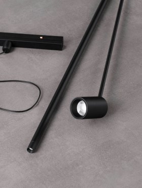 Nova Luce Planet - lampe suspendue - Ø 1,5 x 150 cm - 5W LED inclus - noir