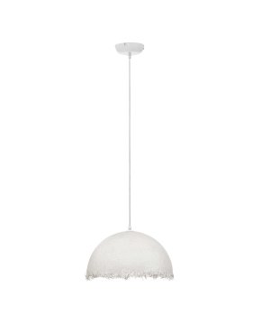 Nova Luce Lalu - lampe suspendue - Ø 40 x 250 cm - blanc sablé