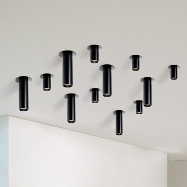 Nova Luce Giacomo - spot encastrable - 155 x 155 mm, 158 x 158 mm - noir