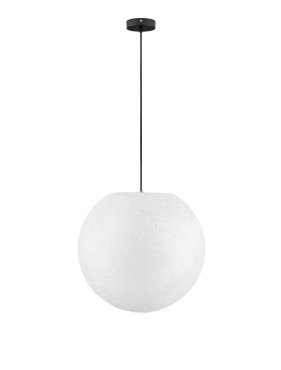 Nova Luce Moon - suspension extérieure - Ø 50 x 200 cm - IP65 - blanc et noir