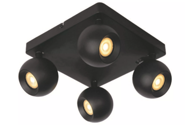Lucide Favori - spot en saillie - 24 x 24 x 11,8 cm - noir