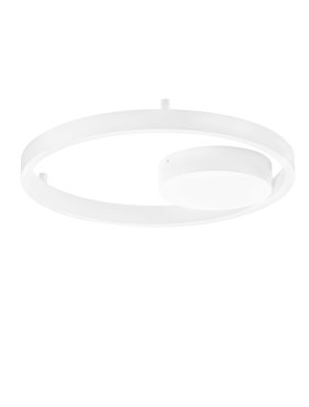 Nova Luce Hedra - plafonnier - Ø 40 x 5 cm - 40W dimmable LED inclus - blanc sablé