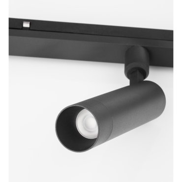 Nova Luce Lod - point lumineux système de rail magnétique - Ø 3,2 x 19,6 cm - 10W TRIAC LED dimmable inclus - noir sable