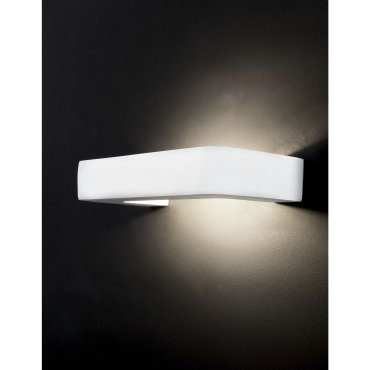 Nova Luce Renata - applique murale - 32 x 14 x 5 cm - plâtre blanc