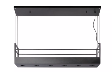 Lucide Miravelle - lampe suspendue - 110 x 22 x 160 cm - noir
