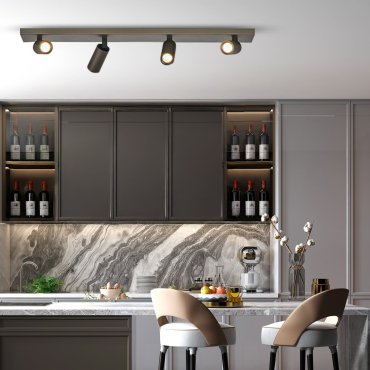 Projectlight Clara - spot en saillie 4L - 64 x 11 x 7 cm - bronze