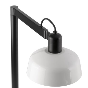 Faro Tatawin - lampe de table - 25 x 45.4 x 57.5 cm - noir satiné et blanc brillant