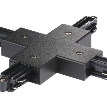 Nordlux Link X-Connector - accessoires pour rails - 17,2 x 17,2 x 1,8 cm - noir