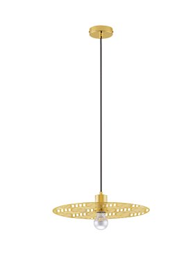 Nova Luce Eres - lampe suspendue - Ø 40 x 150 cm - or