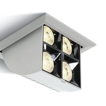 ONE Light Mirror Adjustable Boxes - spot encastré - 109 x 109 mm, 100 x 100 mm encastré - 16W LED inclus - blanc