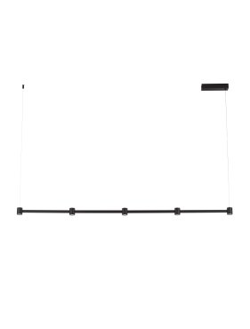 Nova Luce Puize - lampe suspendue - 156 x 140 x 6 cm - 30W dimmable LED inclus - noir sablé