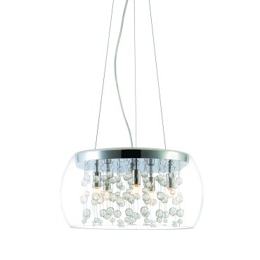 ONE Light Classic - lampe suspendue - Ø 40 x 120 cm - chrome