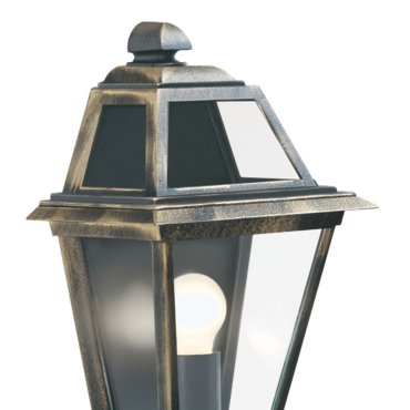 Searchlight New Orleans - applique d'extérieur - 25 x 39,2 cm - IP44 - noir et or