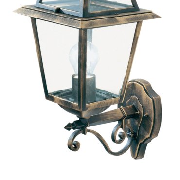 Searchlight New Orleans - Applique d'extérieur - 21 x 49,5 cm - IP44 - noir et or