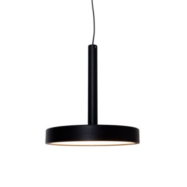 Maxlight Ibiza - lampe suspendue - Ø 12 x 130 cm - 8W LED inclus - noir