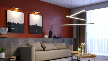 Maxlight Trio - lampe suspendue - 100 x 150 cm - 3 x 12W LED inclus - noir