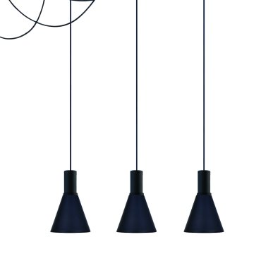 ONE Light E27 Round - lampe suspendue - Ø 15,3 x 22,8 cm - noir