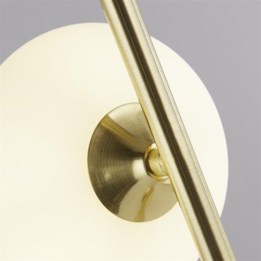 Searchlight Pebble - lampe à poser - 18,5 x 12 x 50 cm - or et opale