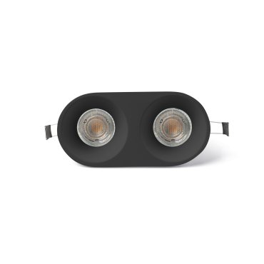 Faro Gas - spot encastré - 176 x 86 mm, 168 x 78 mm encastré - noir mat