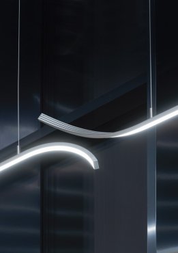 KLUS Giza-LL - profilé LED - 2,6 x 1,45 cm - argent anodisé