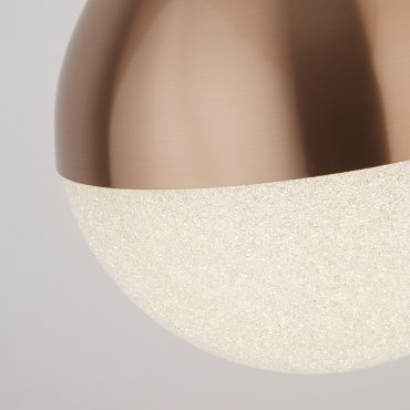 Searchlight Marbles - lampe suspendue - Ø 25 x 150 cm - 22W LED dimmable inclus - cuivre