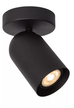 Lucide Punch - spot en saillie - Ø 10 x 14 cm - noir