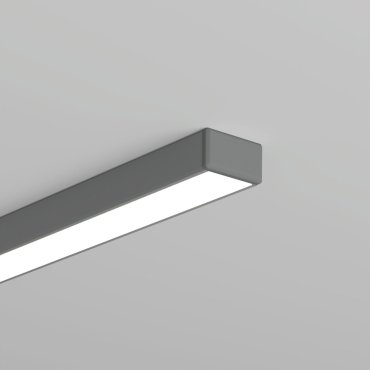 Klus Micro-H - profil LED - 1,6 x 0,87 cm - argent anodisé
