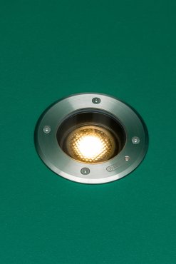 Faro Geiser Orientable - spot rond pour l'extérieur - Ø 130 mm, Ø 116 mm à encastrer - IP67 - acier inoxydable satiné